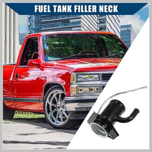 15567562 / رقبة حشو خزان الوقود الخلفي لـ GMC C1500 Pickup 1988-1992 لـ Chevy K1500 Pickup 1988-1991 / خرطوم رقبة حشو خزان الوقود / متين / قطعة واحدة/قطع غيار سيارات سوداء in Saudi Arabia