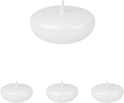 24 قطعة شموع قابلة للطي، 2.25 بوصة، أبيض لؤلؤي in Kuwait
