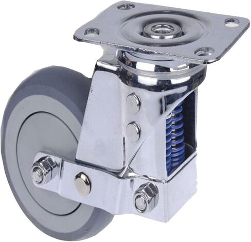 5 inch Directional Wheel with Brake, Spring Shock Absorber Wheel, Automatic Leveling Wheel for cart, Industrial Grade Transport Wheel in Saudi Arabia