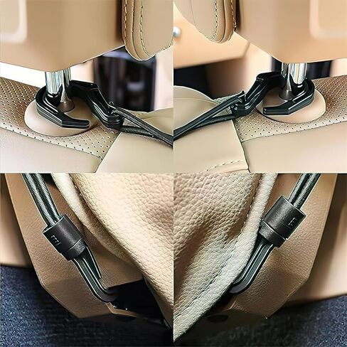 3-Layer Car Mesh Organizer, Seat Back Organizer Bag, Barrier of Backseat Pet, Driver Storage Organizers Pouch（Upgrade Stretch Length） in Saudi Arabia
