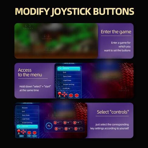وحدة تحكم ألعاب الفيديو أركيد ريترو جيم ستيك 128 جيجا 40000 لعبة 4K TV HD التوصيل والتشغيل لآلة ألعاب أتاري مع عصا التحكم أركيد (2 لاعب) in Kuwait