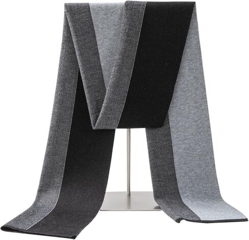 Lallier Men's Merino Wool Scarf, Long Winter Neckwear with Gift Box in Kuwait