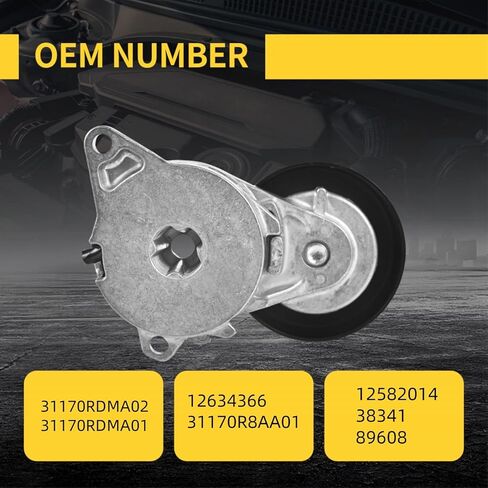 Drive Belt Tensioner 38341 Fit for Acura RDX/TL/TSX 2009-2015, For Saturn Vue 2004-2007 V6 3.5L Pulley Tensioners 38341, 89608 in Kuwait