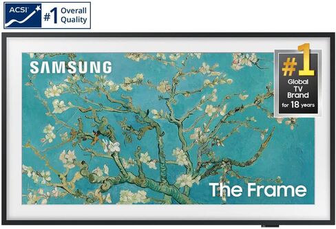 سلسلة QLED The Frame من سامسونج مقاس 75 بوصة - تلفزيون ذكي Quantum HDR مع Alexa مدمج (QN75LS03BAFXZA، موديل 2022) (تم تجديده) in Saudi Arabia