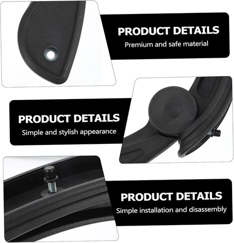 Housoutil 1Set Swivel Chair Armrest Replacement Comfortable Grab Handles for Office Gaming Chairs Ergonomic Design for Relaxation in Saudi Arabia