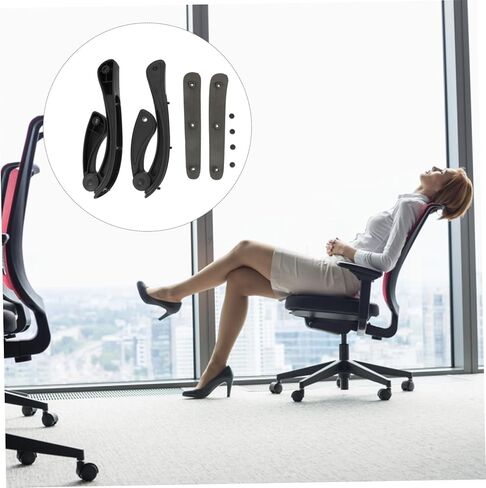 Housoutil 1Set Swivel Chair Armrest Replacement Comfortable Grab Handles for Office Gaming Chairs Ergonomic Design for Relaxation in Saudi Arabia
