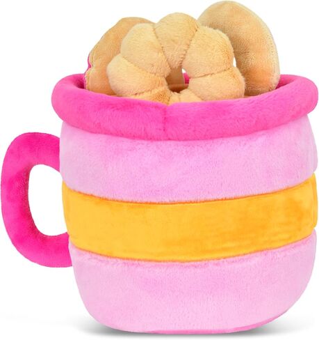 iscream Play with Your Food! Box of Donuts Fleece Play Pillow Set with Embroidered Accents in Kuwait