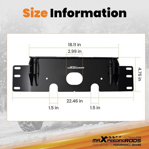 maXpeedingrods Snow Plow Mid Mount Kit for Polaris Sportsman 1996-2024 in Saudi Arabia