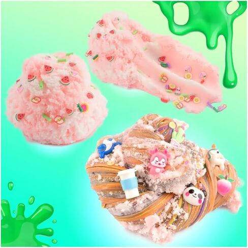 6 Pack Slime Kit of Butter & Cloud Slime, Premade Crunchy Putty with Various Slime Add-ins for Kids Toy, Party Favors for Girls Boys in Saudi Arabia