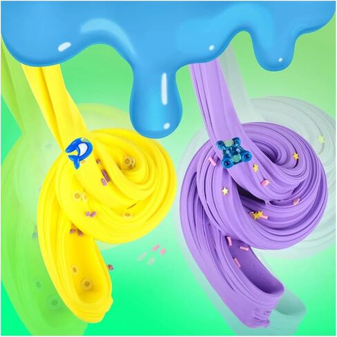 6 Pack Slime Kit of Butter & Cloud Slime, Premade Crunchy Putty with Various Slime Add-ins for Kids Toy, Party Favors for Girls Boys in Saudi Arabia