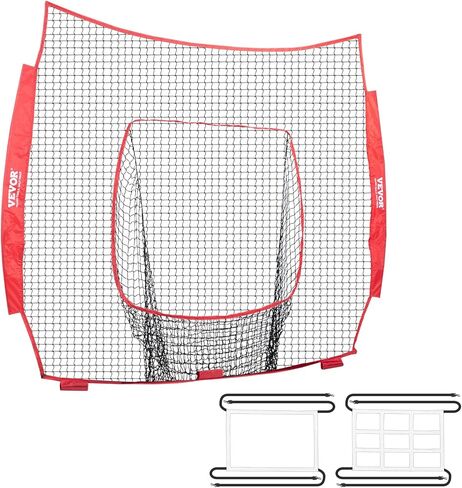 VEVOR 7x7FT شبكة تدريب البيسبول اللينة، شبكة تدريب البيسبول المحمولة لضرب الضرب، شبكة استبدال تدريب معدات البيسبول (شبكة فقط، بدون إطار دعم) in Saudi Arabia