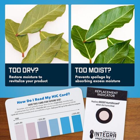 Integra Boost 2-Way Humidity Control Pack - Preserve Flavor & Control Humidity at 72% RH - Moisture Absorber for Herbs, Spices & More - 8 Gram (Pack of 6) in Saudi Arabia