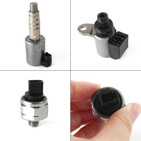 7Pcs RE0F10D JF016E JF017E CVT8 Transmission Solenoid Kit W/Pressure Sensor Compatible for Nissan Altima 2012-14 L4 2.5L in Saudi Arabia