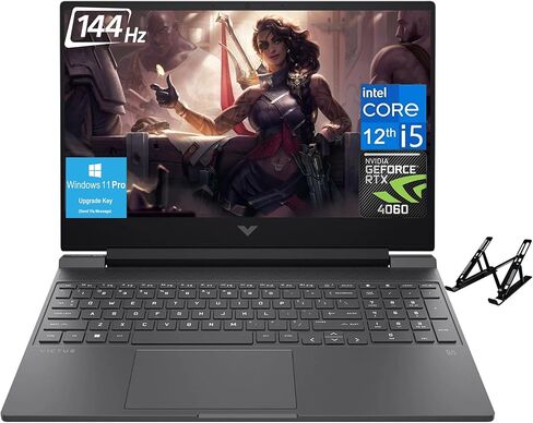 HP Victus 15-fb0028nr, 15.6" FHD Gaming Laptop PC, NVIDIA GeForce RTX 3050 Ti, AMD Ryzen 7 5800H 16GB Ram 512GB SSD Windows 11 Home (2022)(Renewed) in Saudi Arabia