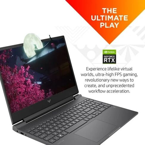 HP Victus 15-fb0028nr, 15.6" FHD Gaming Laptop PC, NVIDIA GeForce RTX 3050 Ti, AMD Ryzen 7 5800H 16GB Ram 512GB SSD Windows 11 Home (2022)(Renewed) in Saudi Arabia