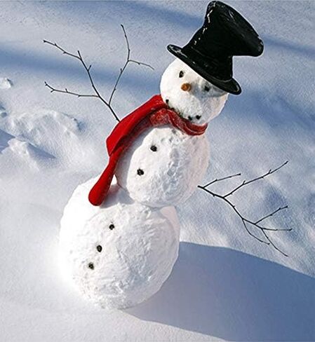 13Pcs Snowman Decorating Kit Snowman Hat Scarf Eyes Nose Mouth Making Building Accessories for Winter Christmas Holiday Party Outdoor Toys Decoration in Saudi Arabia