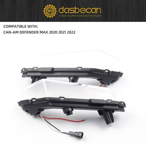 مصابيح Dasbecan الأمامية DRL LED للجري النهاري متوافقة مع Can Am Defender/MAX 2020+ Commander 2021+ يستبدل # 715006896 in Saudi Arabia