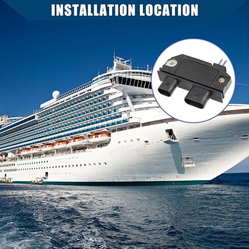 Ignition Module Control Unit for Mercury Marine/Front Ignition Module/Durable Plastic / 1Pcs Black in Saudi Arabia