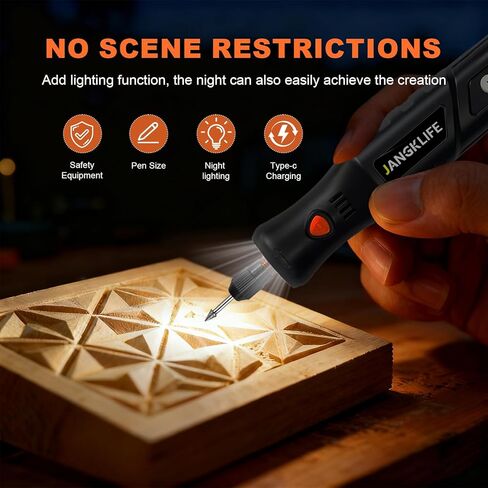 JANGKLIFE Mini Cordless Rotary Tool Kit, 5-Speed ​​Adjustable and USB Rechargeable with 61 Accessories for Sanding, Polishing, Drilling, Etching, Engraving, DIY Crafts in Saudi Arabia