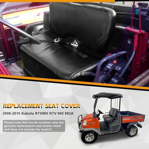 غطاء مقعد جلدي بديل لـ 2006-2010 Kubota RTV900 RTV 900 982A، غطاء مقعد UTV سفلي مقاوم للماء بسمك in Saudi Arabia
