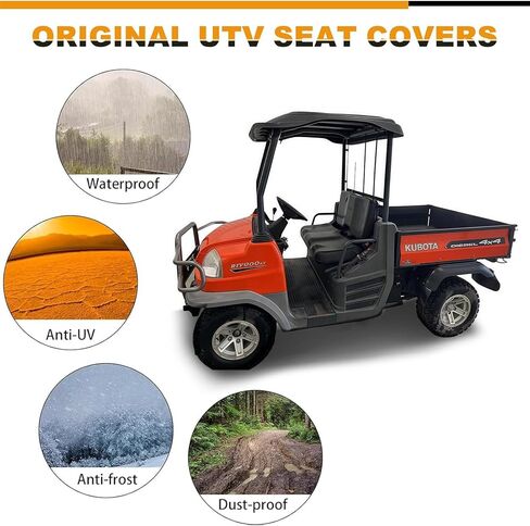غطاء مقعد جلدي بديل لـ 2006-2010 Kubota RTV900 RTV 900 982A، غطاء مقعد UTV سفلي مقاوم للماء بسمك in Saudi Arabia