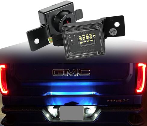 مجموعة مصابيح لوحة ترخيص LED كاملة متوافقة مع GMC Sierra 1500 2500HD 2015-2022 Colorado Canyon Pickup Truck، Chevy Silverado 2014 2015 2017 2019 2020 2021 2022 2023، أبيض 6000K، حزمة من 2 in Kuwait
