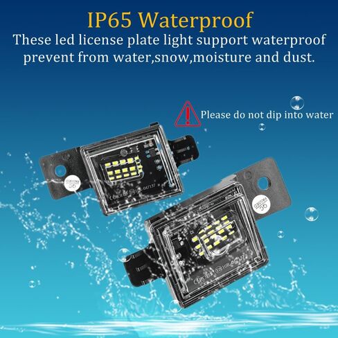 مجموعة مصابيح لوحة ترخيص LED كاملة متوافقة مع GMC Sierra 1500 2500HD 2015-2022 Colorado Canyon Pickup Truck، Chevy Silverado 2014 2015 2017 2019 2020 2021 2022 2023، أبيض 6000K، حزمة من 2 in Kuwait