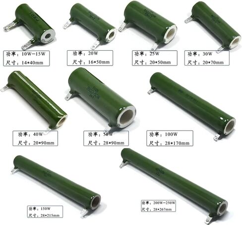 1PC RX20 High Power Vitreous Tube Type Enamalled Wire-wound Resistor 200W 100Kohm in Saudi Arabia