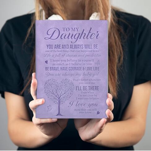 Daughter Gifts Journal Notebook from Mom Dad, 160 Pages Writing Notebook for Teen Girls, Daughter Gift Ideas for Birthday, Graduation, Christmas in Saudi Arabia