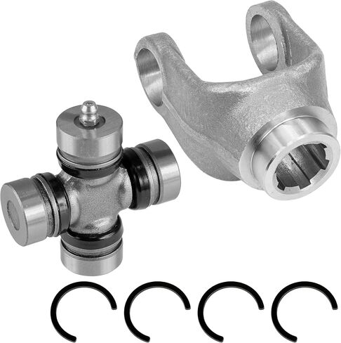 Caltric Rear Drive Shaft Yoke with U-Joint Compatible with Yamaha Big Bear 350 YFM350 4X4 1987-1999 / Big Bear 350 YFM350U 2X4 1996 1997 1998 1999 in Saudi Arabia