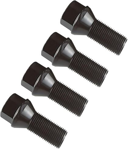 BESULEN 4PCS Car Wheel Lug Bolt Stud, OEM#36136781151 M14 x 1.25 Overall Length 48mm Vehicle Wheel Lug Bolt Nuts Stud, Conical Seat Auto Tire Nut Kit, Compatible with F30 F35 F10 in Saudi Arabia