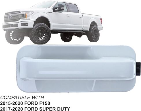 مقبض باب خارجي أبيض بديل APA لـ 2015-2020 F150 2017-2020 زوج أمامي فائق التحمل وجانب الركاب in Saudi Arabia
