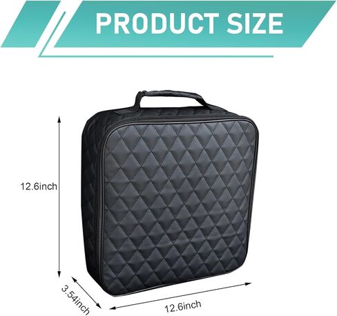 Jumper Cable Bag, Tools Cable Bag, Car Storage Box, 12.6x3.54x12.6In Organize for EV Charging Cord, Hoses (Black) in Kuwait