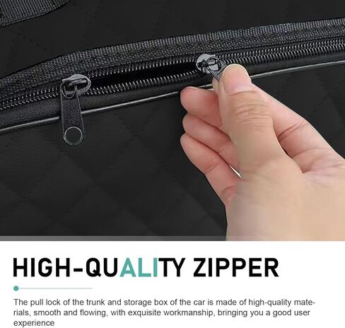 Jumper Cable Bag, Tools Cable Bag, Car Storage Box, 12.6x3.54x12.6In Organize for EV Charging Cord, Hoses (Black) in Kuwait