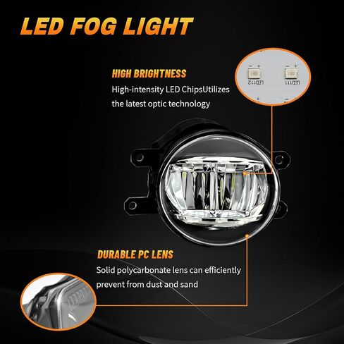 LED Fog Light with 3-Colors Day Running Light Compatible with 2018 2019 2020 Toyota Camry SE/XSE/TRD,Amber Turn Signal light, Blue light for Night,Front Bumper Fog Lamp Replacement Kit in Saudi Arabia