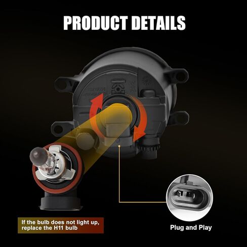 مصباح ضباب LED مع ضوء تشغيل نهاري بثلاثة ألوان متوافق مع 2018 2019 2020 Toyota Camry SE/XSE/TRD، ضوء إشارة الانعطاف الكهرماني، ضوء أزرق للليل، طقم استبدال مصباح الضباب الأمامي in Kuwait