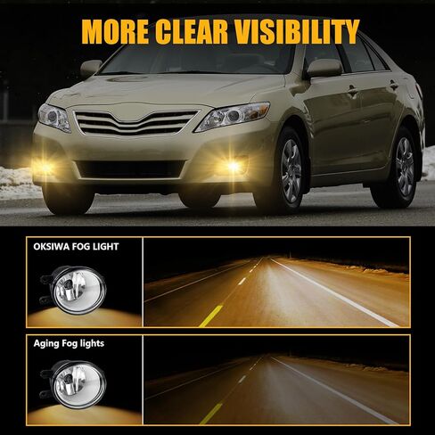 مصباح ضباب LED مع ضوء تشغيل نهاري بثلاثة ألوان متوافق مع 2018 2019 2020 Toyota Camry SE/XSE/TRD، ضوء إشارة الانعطاف الكهرماني، ضوء أزرق للليل، طقم استبدال مصباح الضباب الأمامي in Kuwait