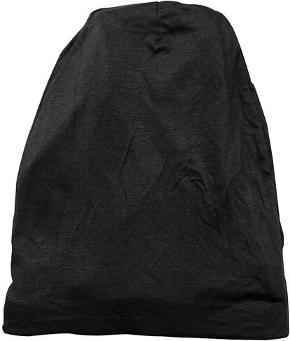 Satin Lined Jersey Beanie, Ultra Soft, Fashionable Hipster Chic, Satin Lining Prevents Breakage and Tangling, Day and Night Hair Defense, Gray, Standard in Saudi Arabia