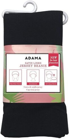 Satin Lined Jersey Beanie, Ultra Soft, Fashionable Hipster Chic, Satin Lining Prevents Breakage and Tangling, Day and Night Hair Defense, Gray, Standard in Saudi Arabia