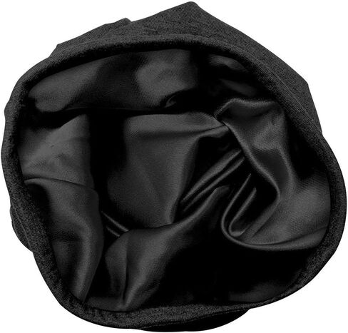 Satin Lined Jersey Beanie, Ultra Soft, Fashionable Hipster Chic, Satin Lining Prevents Breakage and Tangling, Day and Night Hair Defense, Gray, Standard in Saudi Arabia