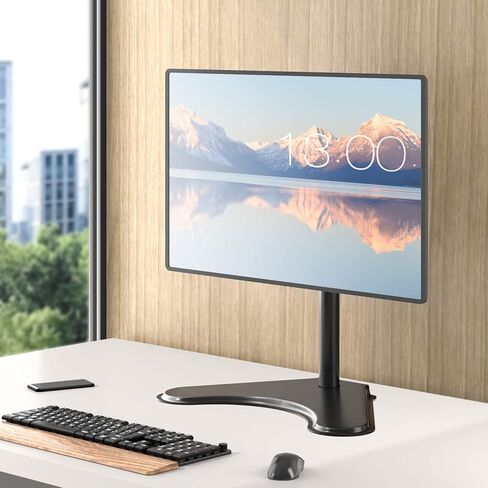 WALI Triple LCD Monitor Desk Mount Fully Adjustable Horizontal Stand Fits 3 Screens up to 27 inch, 22 lbs. Weight Capacity per Arm (M003S), Black in Kuwait