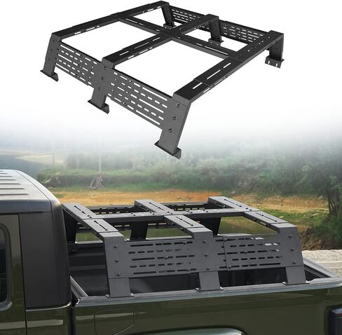 Hooke Road 12.2" High Overland Bed Rack Compatible with 2020-2025 Jeep Gladiator JT, 2019-2023 Ford Ranger, 2015-2023 GMC Canyon 6' Bed and 2015-2023 Chevrolet Colorado 6' Bed in Saudi Arabia
