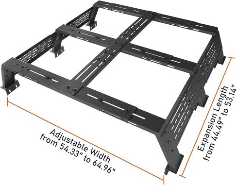 Hooke Road 12.2" High Overland Bed Rack Compatible with 2020-2025 Jeep Gladiator JT, 2019-2023 Ford Ranger, 2015-2023 GMC Canyon 6' Bed and 2015-2023 Chevrolet Colorado 6' Bed in Saudi Arabia