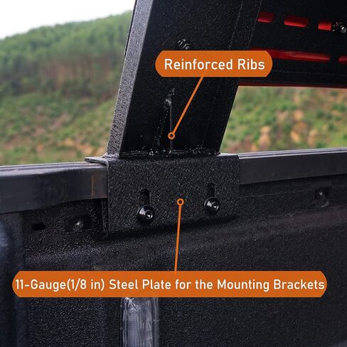 Hooke Road 12.2" High Overland Bed Rack Compatible with 2020-2025 Jeep Gladiator JT, 2019-2023 Ford Ranger, 2015-2023 GMC Canyon 6' Bed and 2015-2023 Chevrolet Colorado 6' Bed in Saudi Arabia