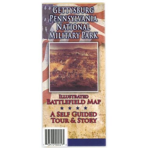 Americana Gettysburg Battlefield Map - Full Color, Matte Finish, Letter Size, Historical Map in Saudi Arabia