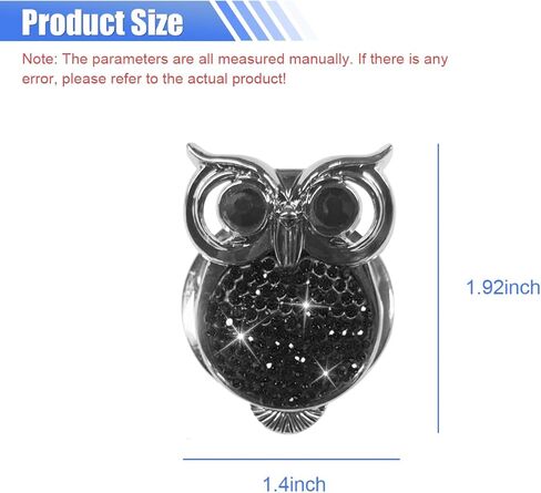 غطاء زر تشغيل محرك السيارة الكريستالي من Bling Owl - ملصق حلقة زر إيقاف التشغيل بالضغط على حجر الراين الماسي - غطاء واقي للمفتاح - ملصق تزيين داخلي للسيارة مضاد للخدش (أسود) in Kuwait