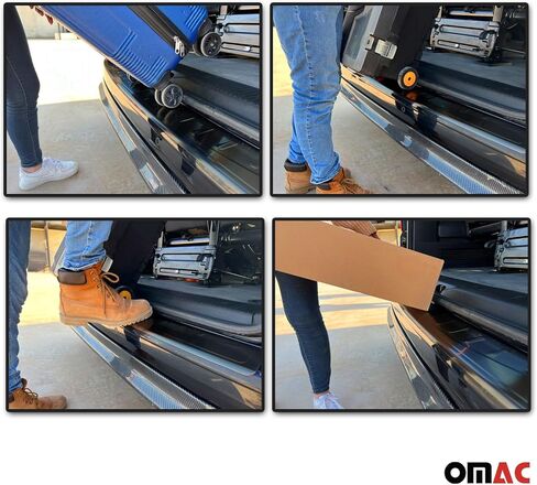 OMAC Rear Bumper Sill Cover Protector Guard for Hyundai Tucson 2019-2021 Matte Black in Saudi Arabia