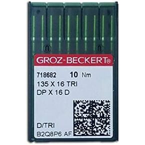 for 10 135X16 TRI DPX16 Walking Foot Leather Industrial Sewing Needles Supplier for Sewing Machine - Needle Size & Point is 18/110 Dia in Saudi Arabia