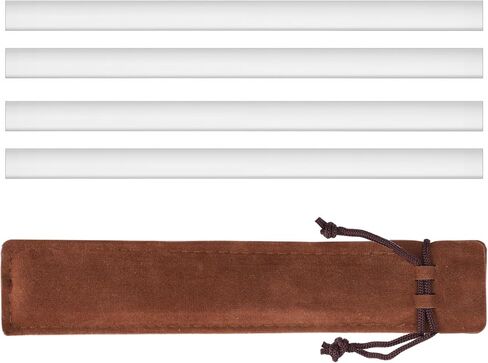 Clear Mahjong Line Finder with 2X Magnification,Set of 4 Ruler with Coffee Storage Bag, Ideal Gift for Beginner Players and Elderly Enthusiasts in Saudi Arabia