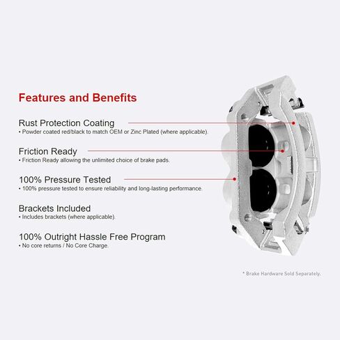 R1 Concepts Front Right Brake Caliper Silver Zinc Coated CAL-31108| Fits 2011-2014 BMW 528i in Saudi Arabia